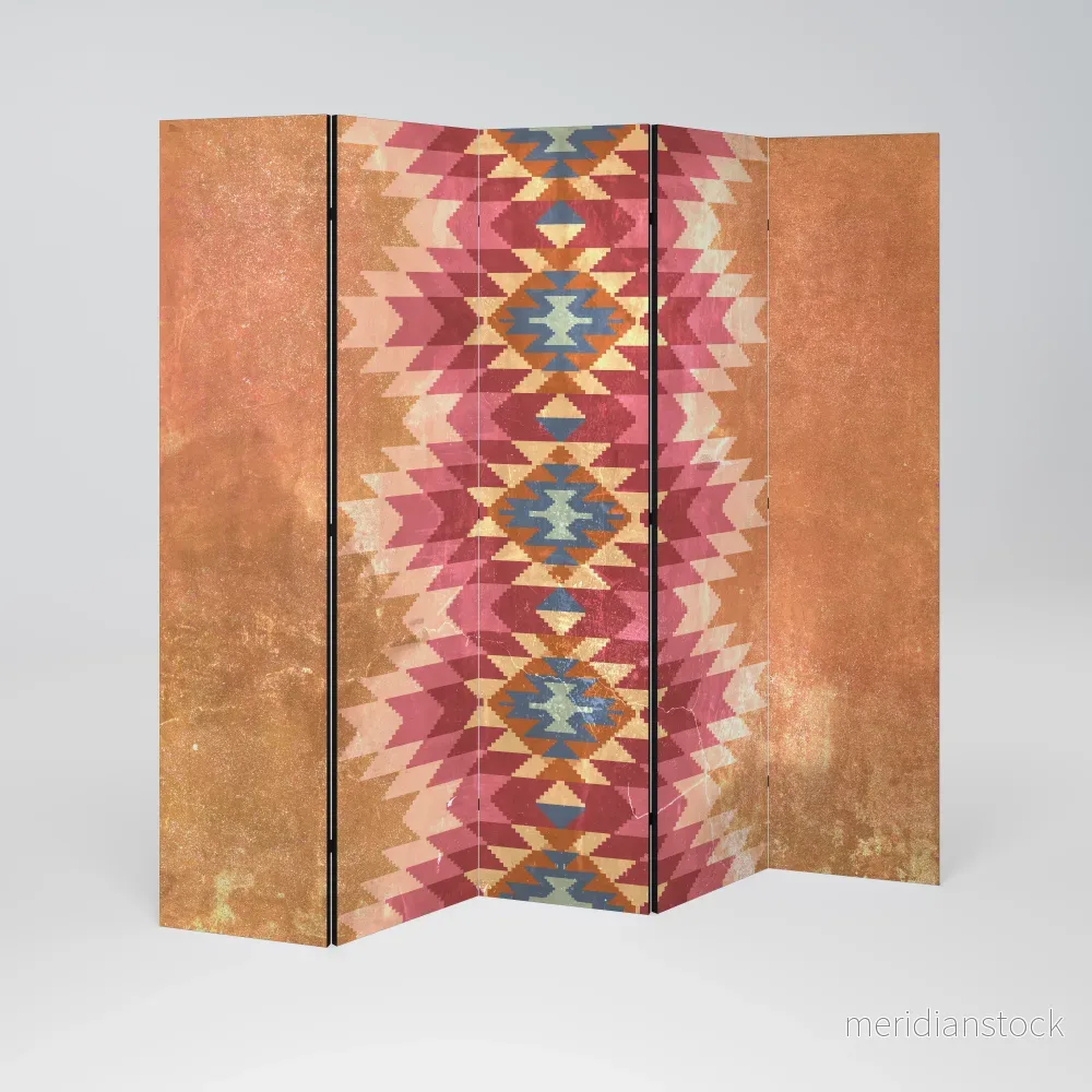 INDIAN FOLK Dekorativ rumsavdelare – 5 paneler