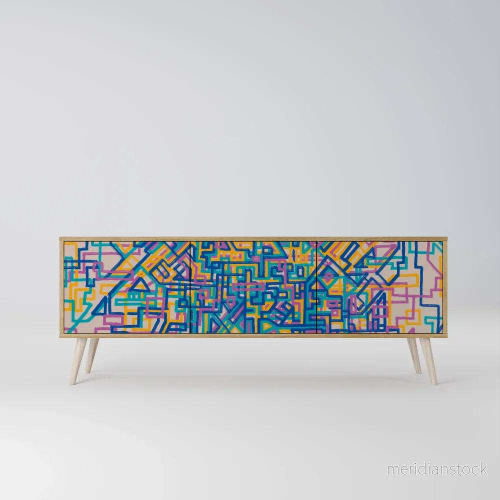MEMORIES MAP TV-bänk med 3 dörrar - Bild 2