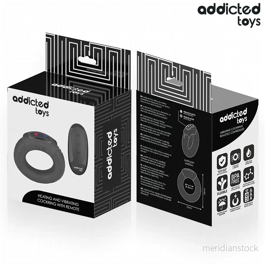 ADDICTED TOYS - HEATING EFFECT VIBRATING COCK RING REMOTE CONTROL - Bild 3