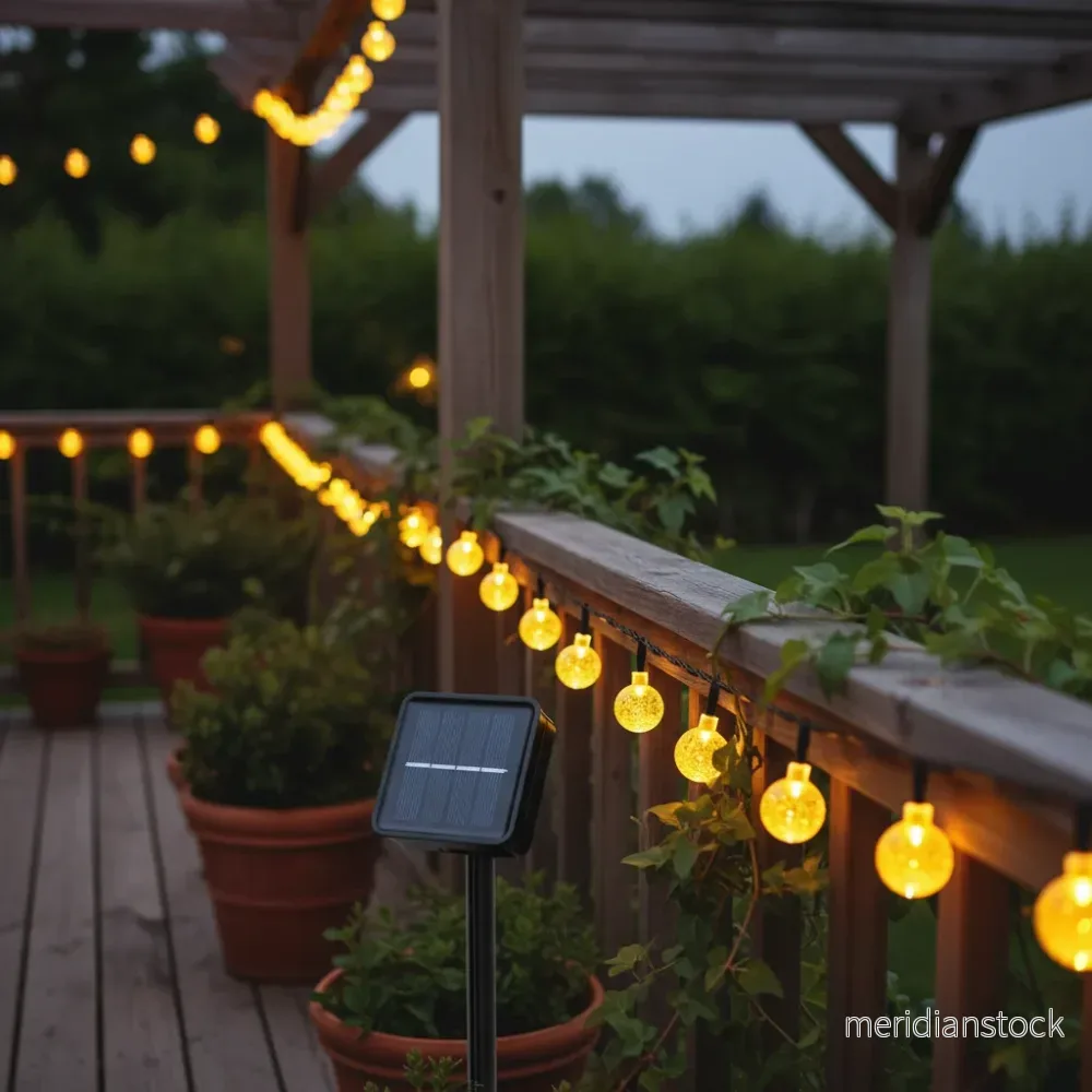 Solenergidriven LED-ljusslinga - LumenOrbs