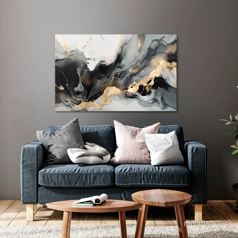 HARMONIOUS VEINS Horizontal Canvas Print - Bild 2