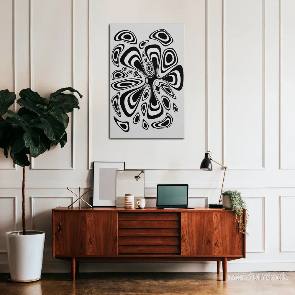 HIPNOTIZING BLOT Vertical Canvas Print