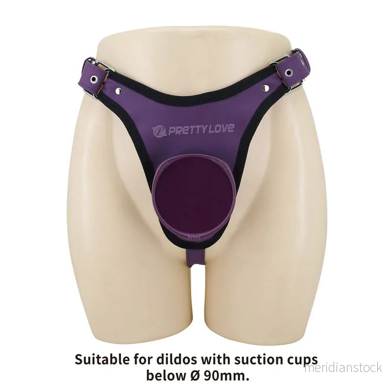 PRETTY LOVE - UNIVERSAL STRAP-ON HARNESS BRIEFS PURPLE AND BLACK - Bild 2