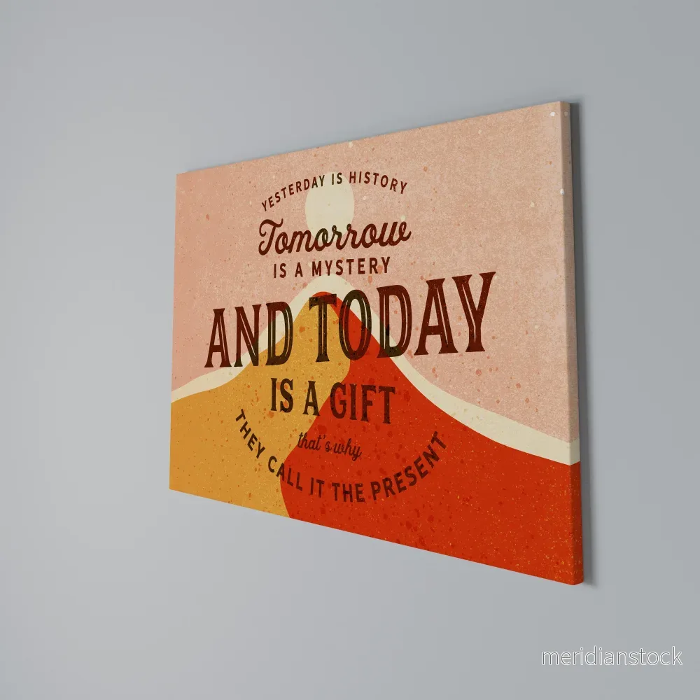 TODAY IS A GIFT Horizontal Canvas Print - Bild 3