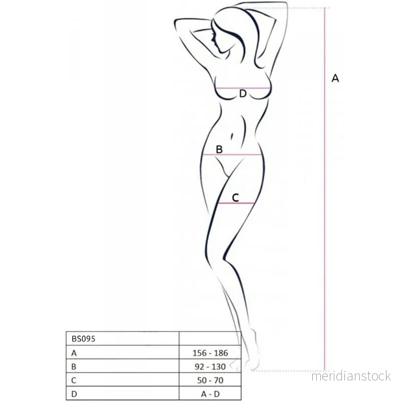 PASSION - BS095 BLACK BODYSTOCKING ONE SIZE - Bild 2