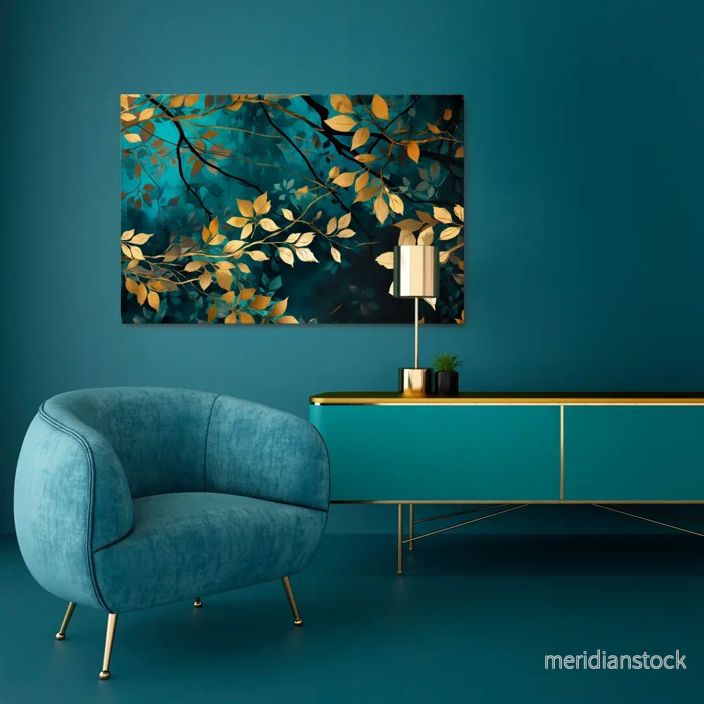 LUSH TURQUOISE Horizontal Canvas Print - Bild 2