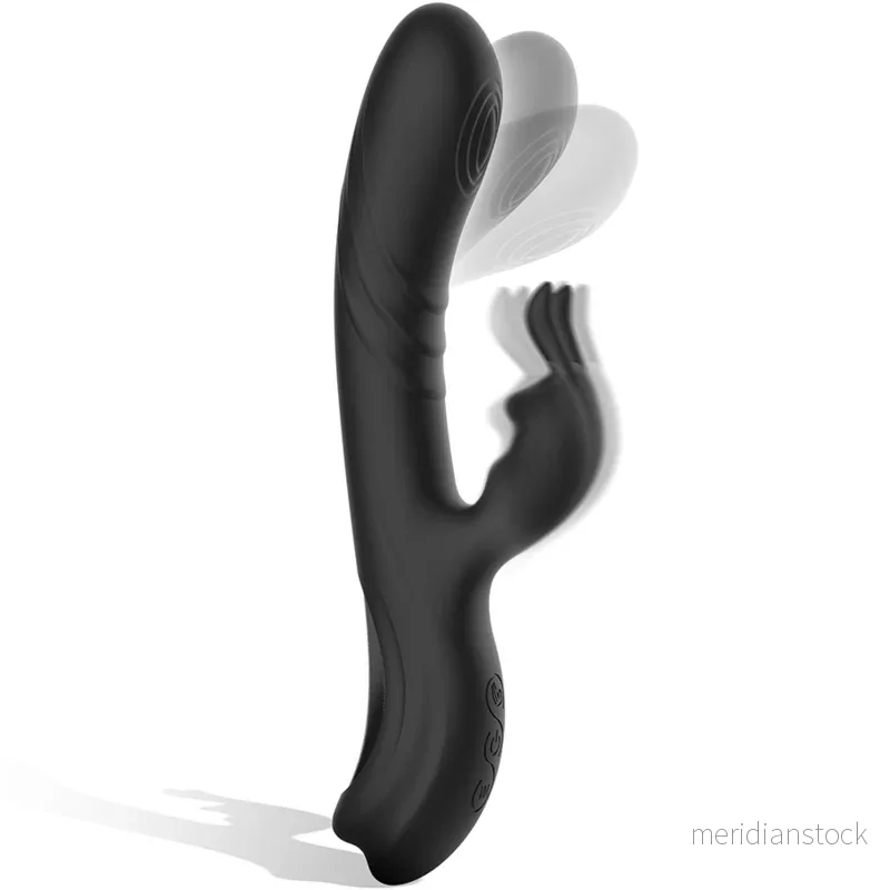 BLACK&SILVER - JAMIE RECHARGEABLE SILICONE RABBIT STIMULATOR BLACK - Bild 2