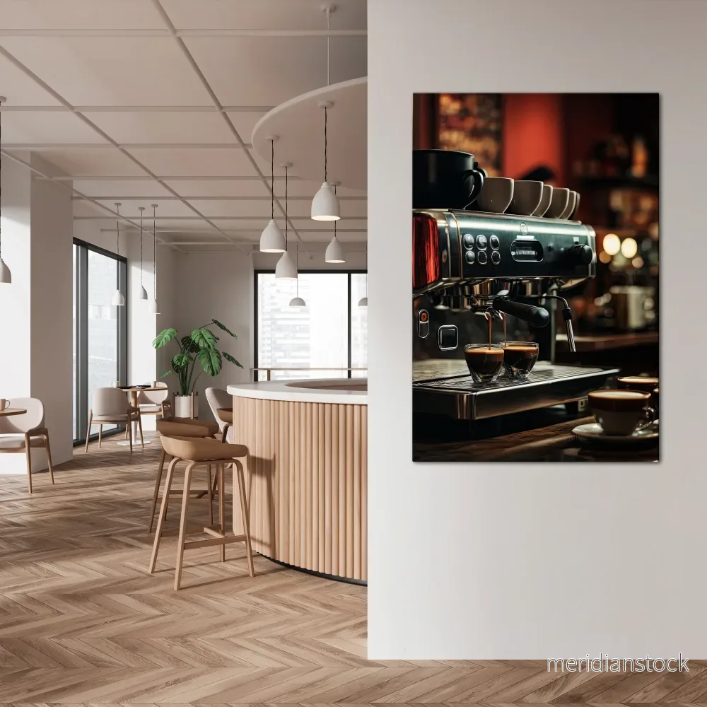 BARISTA’S DREAM MACHINE Vertical Canvas Print BARISTA’S DREAM MACHINE Vertical Canvas Print