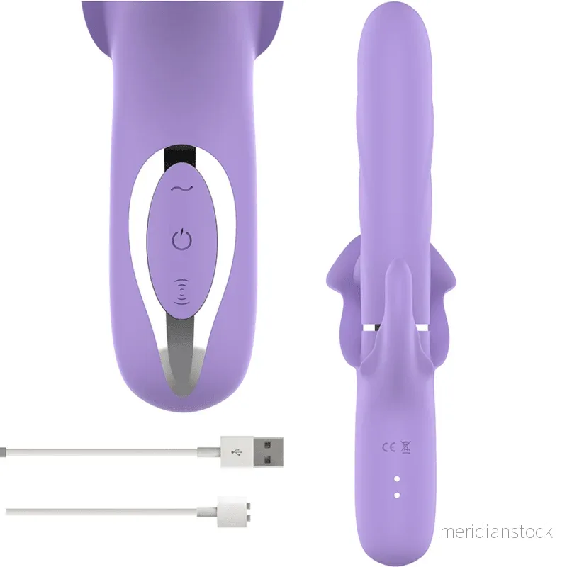 INTENSE - BILLIE RECHARGEABLE MULTIFUNCTION VIBRATOR STIMULATING WAVES WITH PURPLE PUSH BUTTON - Bild 2