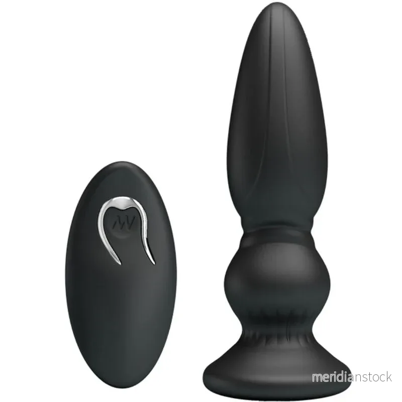 MR PLAY - POWERFUL VIBRATOR REMOTE CONTROL ANAL PLUG BLACK - Bild 2