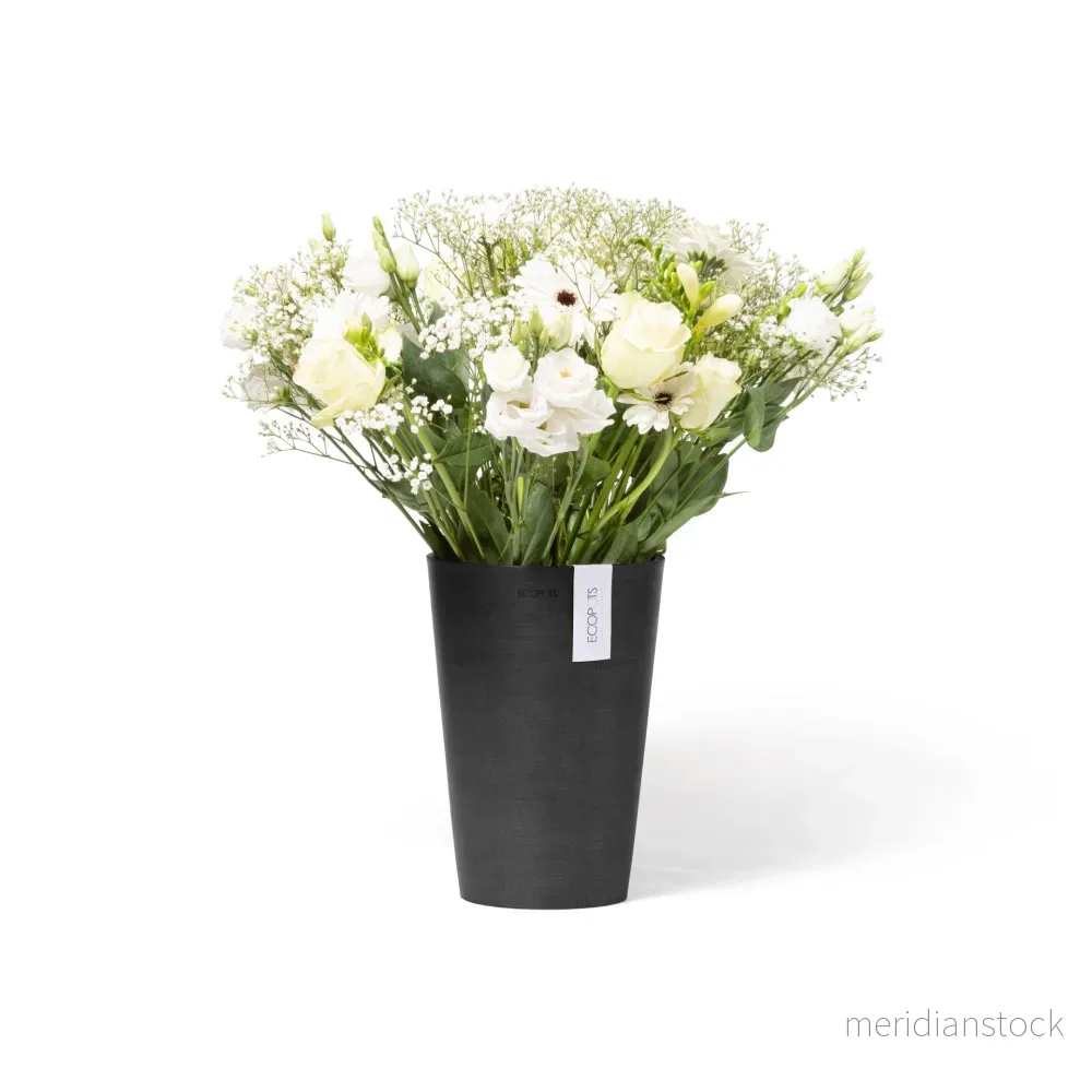 Kruka Pisa 21cm mörkgrå