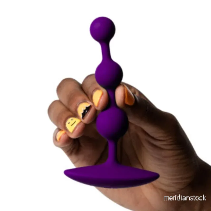 ROMP - AMP PURPLE FLEXIBLE SILICONE ANAL BEADS 12.5 CM PURPLE - Bild 3