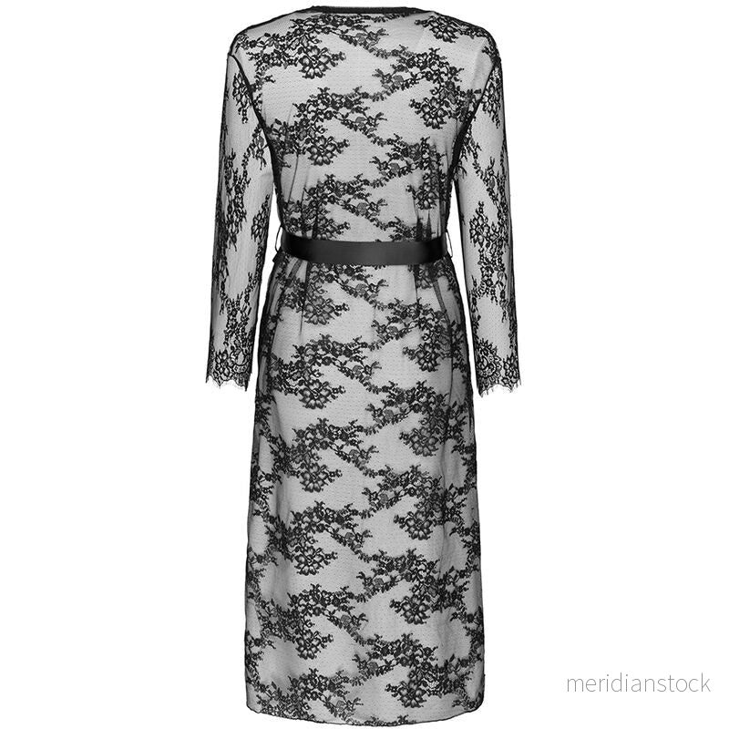LIVCO CORSETTI FASHION - MOSTINA LC 90641 DRESSING G GOWN BLACK L/XL - Bild 2