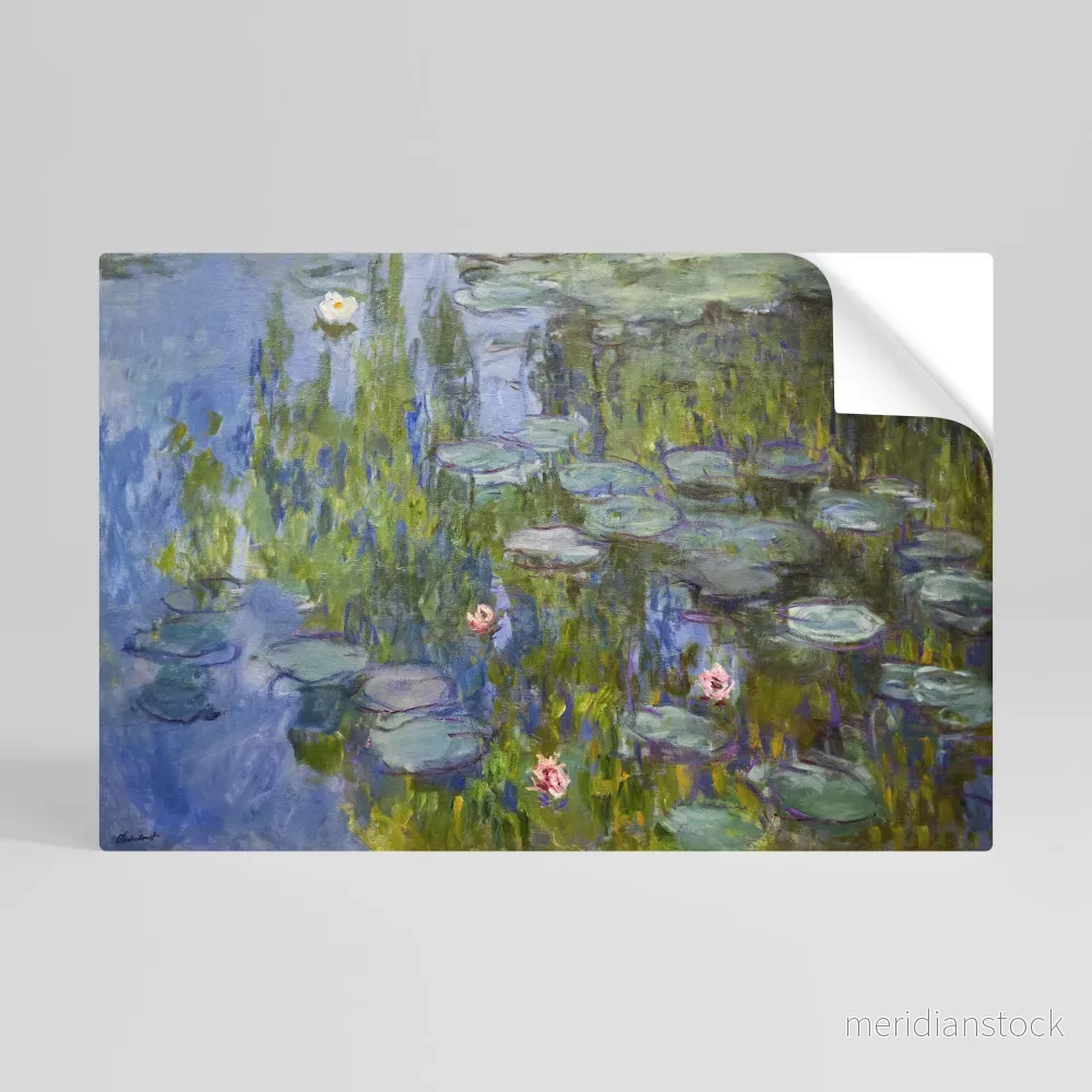 WATER LILIES Självhäftande Horisontell Poster WATER LILIES Självhäftande Horisontell Poster