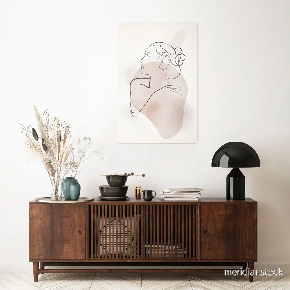 GRACEFUL LINES Vertical Canvas Print - Bild 2