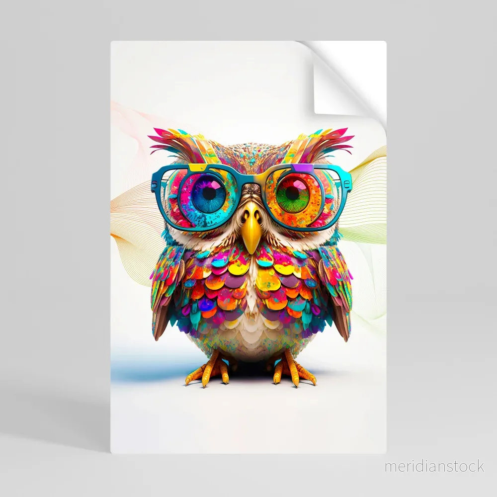 HOOT HOOT Självhäftande Vertikal Poster - Bild 3