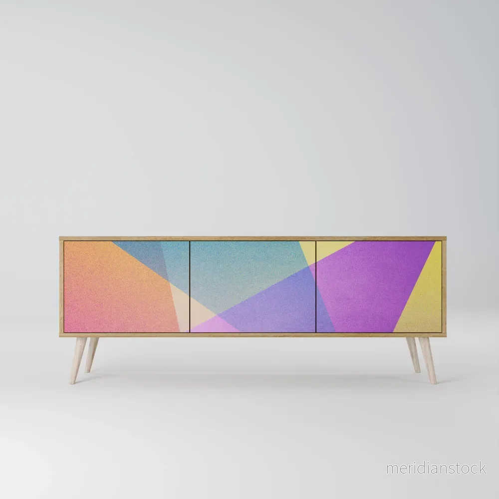 BRIGHT GEOMETRY TV-bänk med 3 dörrar - Bild 2