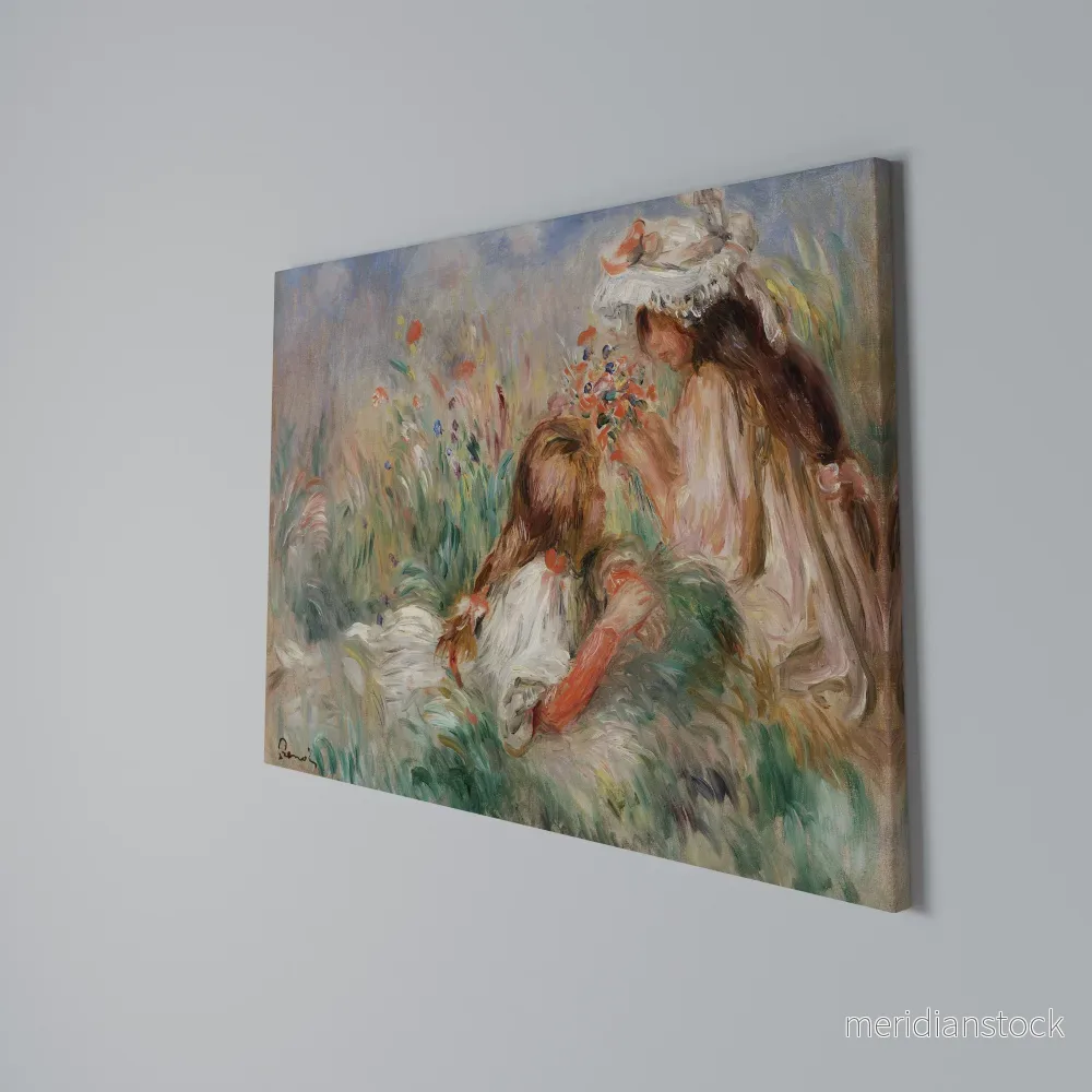 GIRLS IN THE GRASS Horizontal Canvas Print - Bild 3