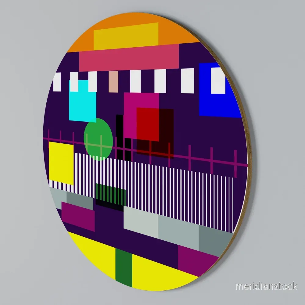 GEOMETRIC MESS Rund väggdekor GEOMETRIC MESS Rund väggdekor