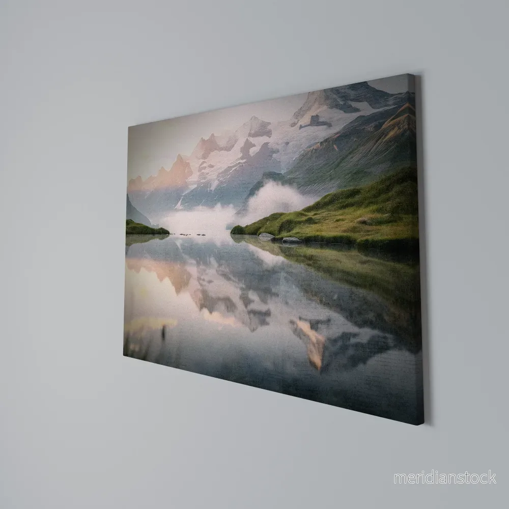 FOGGY HORIZON Horizontal Canvas Print - Bild 3