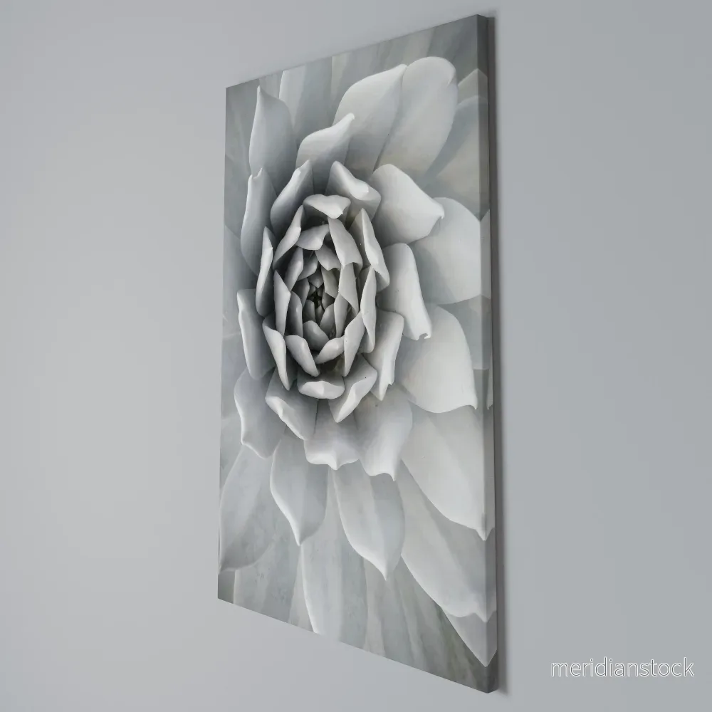 ELEGANT PETAL SWIRL Vertical Canvas Print - Bild 3