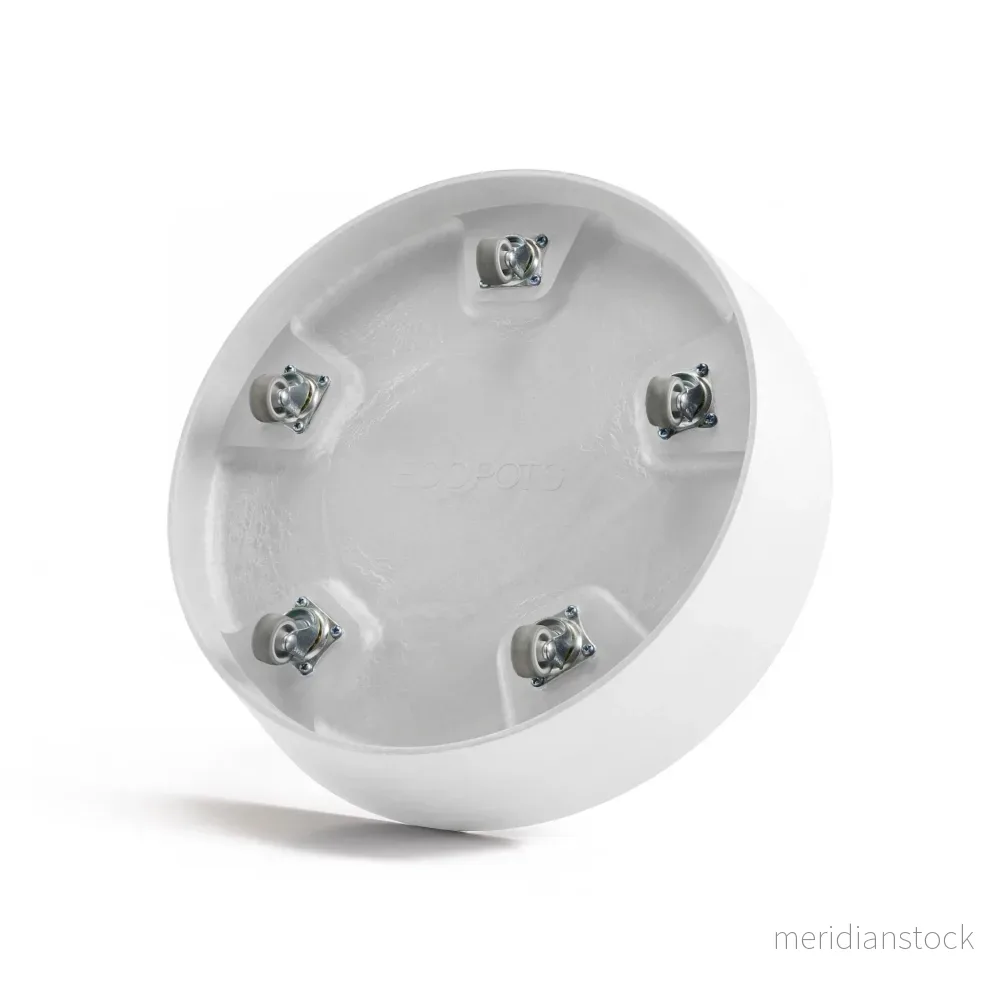Krukfat Amsterdam med hjul 40cm vit Krukfat Amsterdam med hjul 40cm vit