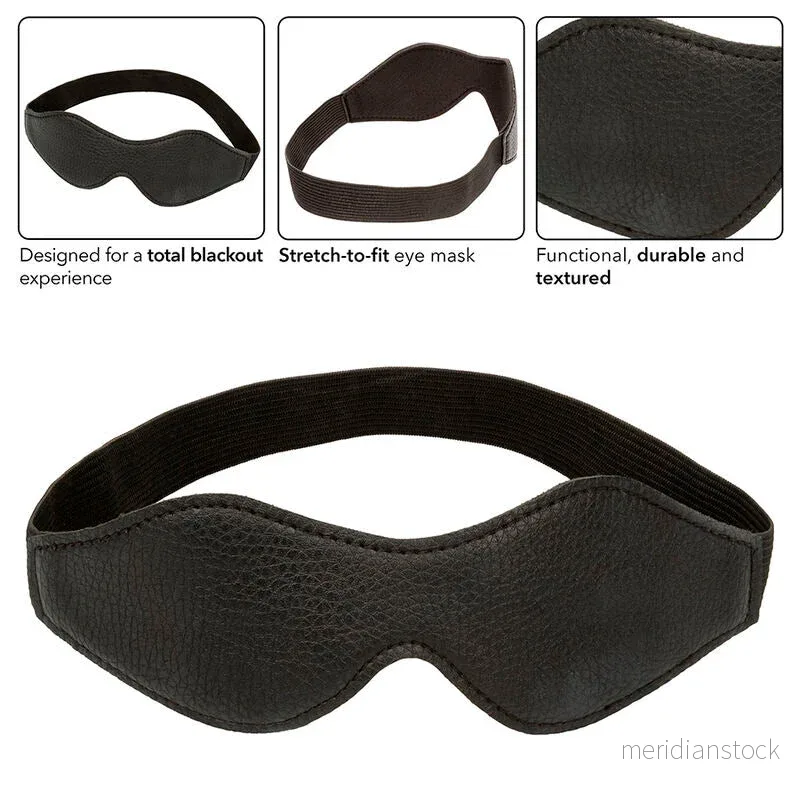 CALEXOTICS - NOCTURNAL EYE MASK PVC LEATHER BLACK - Bild 2