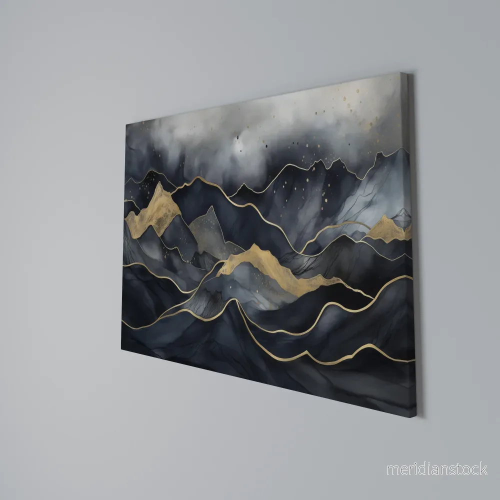 GOLDEN SUMMIT SERENITY Horizontal Canvas Print - Bild 3