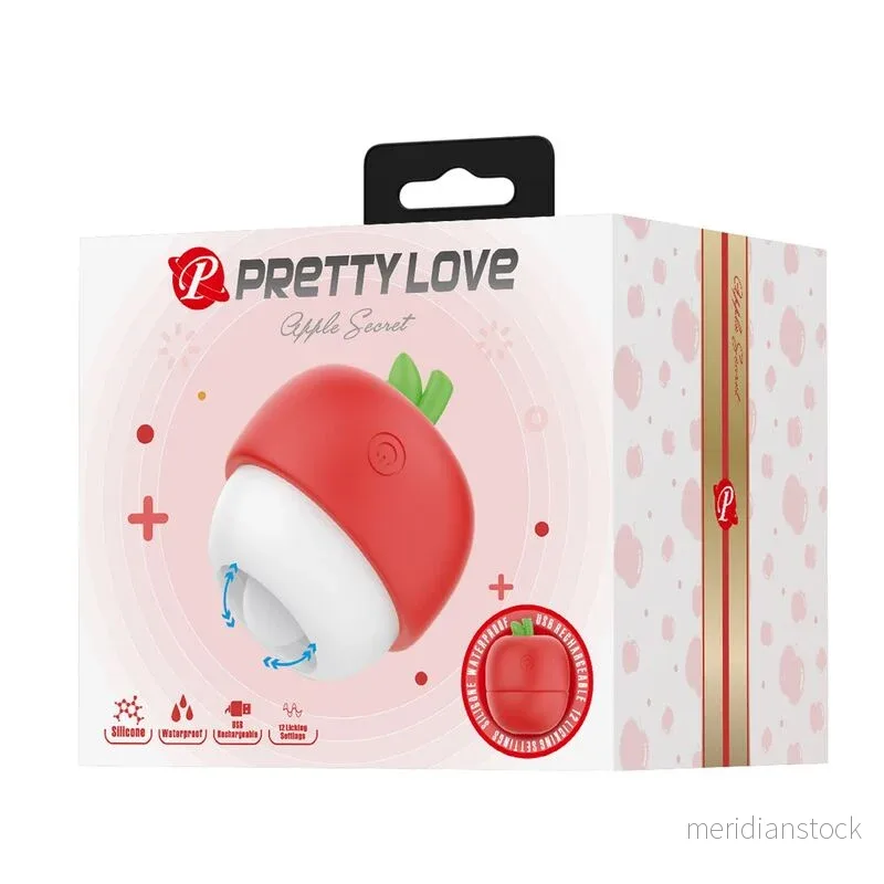 PRETTY LOVE - RECHARGEABLE TONGUE EFFECT CLITORAL STIMULATOR RED - Bild 2