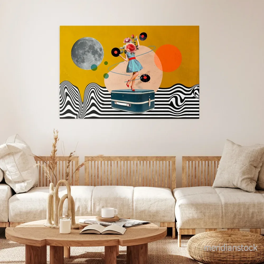 VINYL RETROSPECTION Horizontal Canvas Print VINYL RETROSPECTION Horizontal Canvas Print