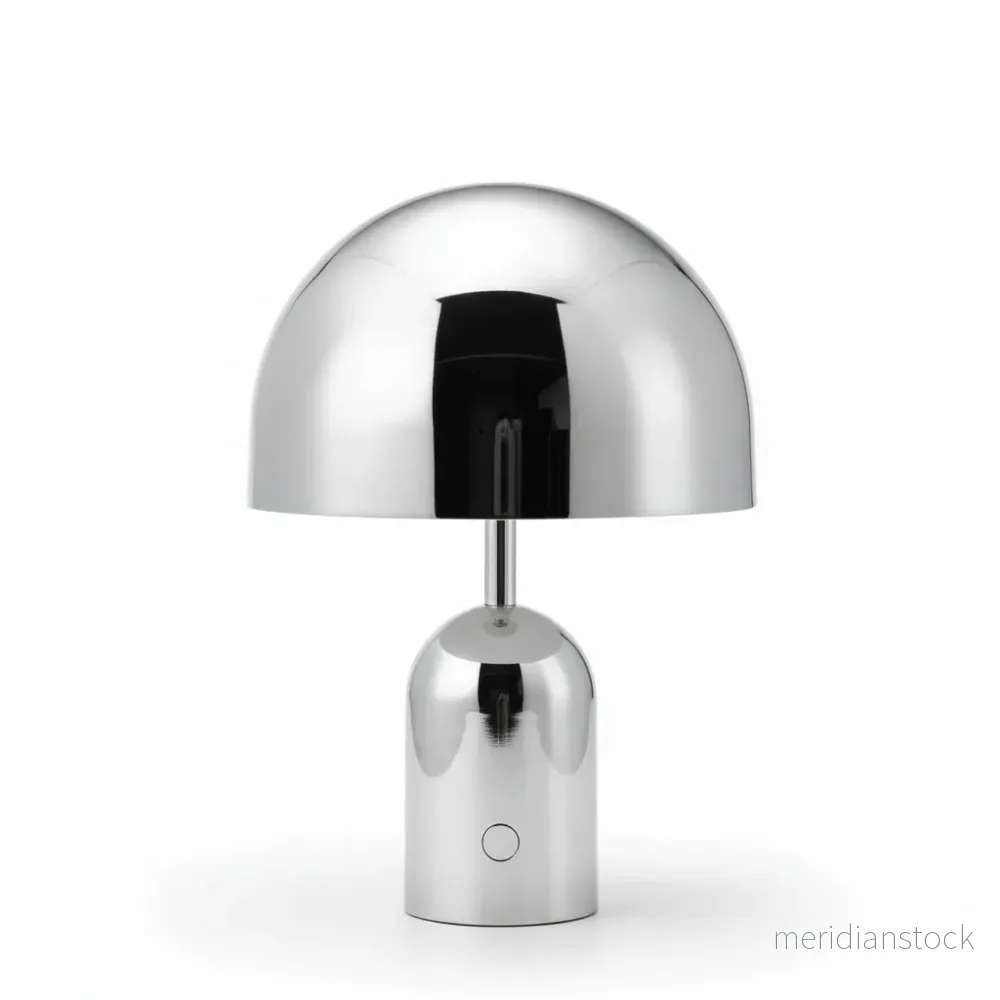 Bordslampa i polerat krom - ChromeGleam - Bild 3