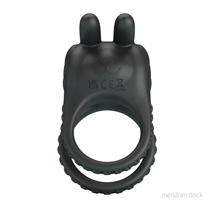 PRETTY LOVE - SINI RECHARGEABLE VIBRATING COCK RING 10 FUNCTIONS BLACK - Bild 2