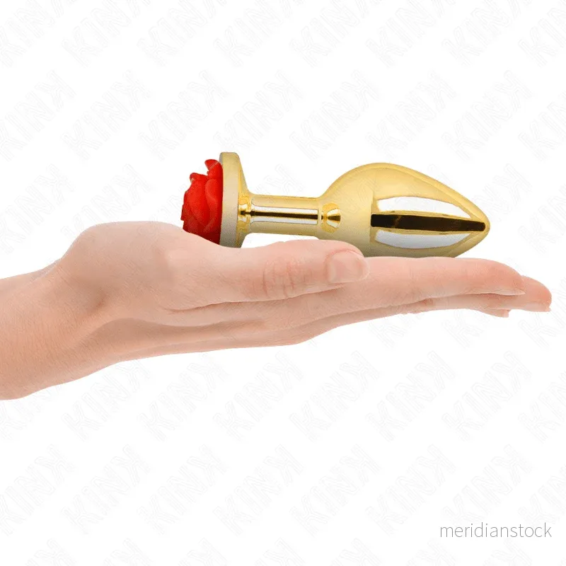 KINK - PLUG ANAL GOLD ROSE RED SIZE L - Bild 2