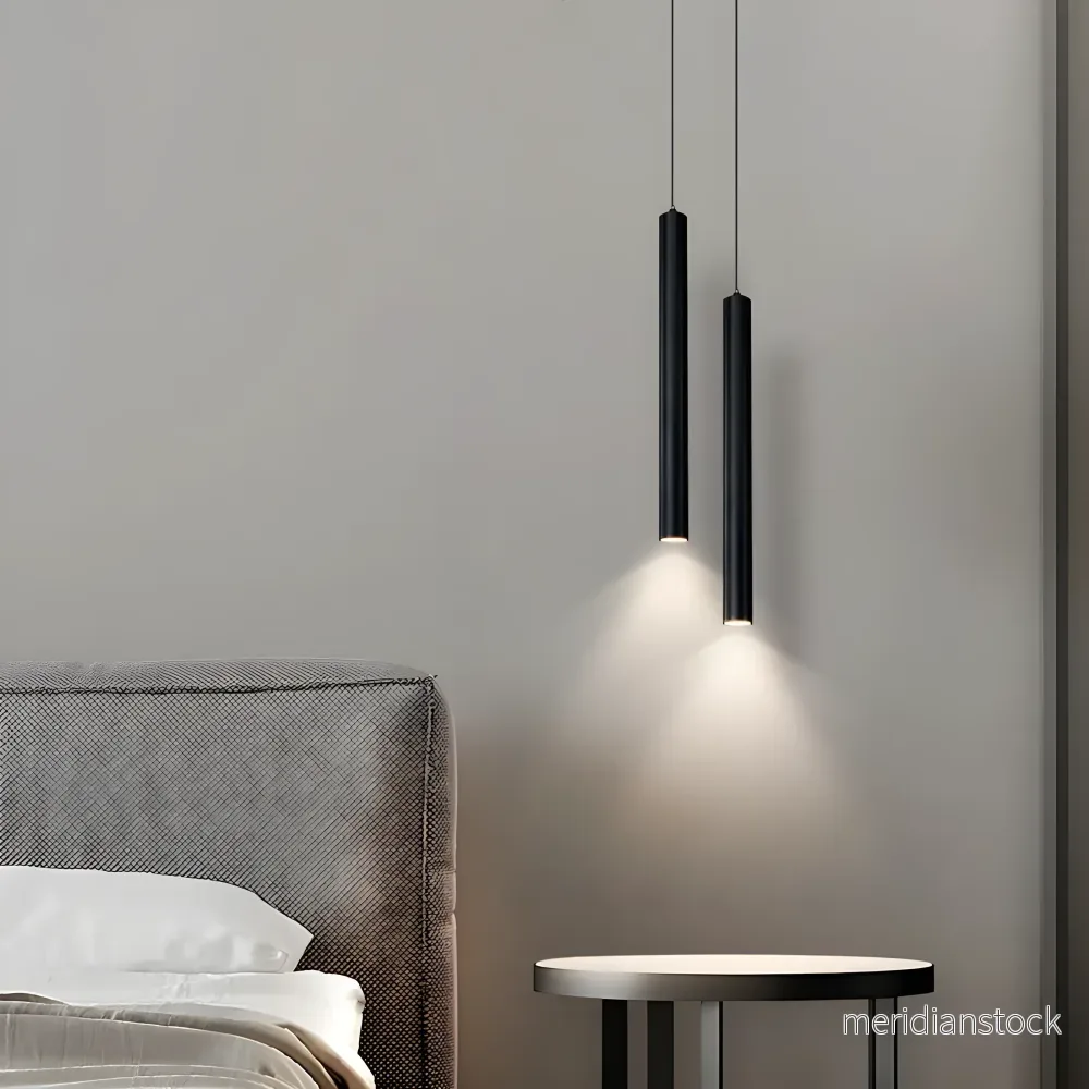 Pendellampa LED med dubbla skärmar – modern taklampa i nordisk stil