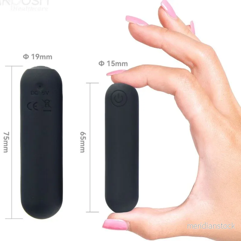 ARMONY - SPLASH HAHA VIBRATOR BULLET SILICONE 10 VIBRATIONS 75 X 19 CM BLACK - Bild 3