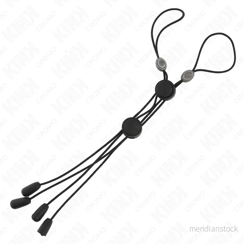 KINK - BLACK DETAIL NIPPLE CLAMPS WITH BLACK ELASTIC - Bild 2