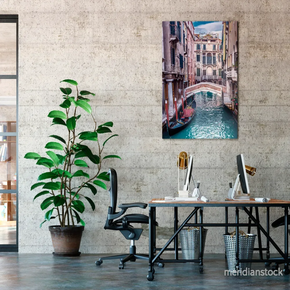 GONDOLA GLIDE Vertical Canvas Print