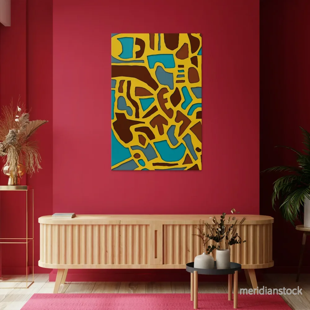 ASSYMETRICAL HARMONY Vertical Canvas Print - Bild 2