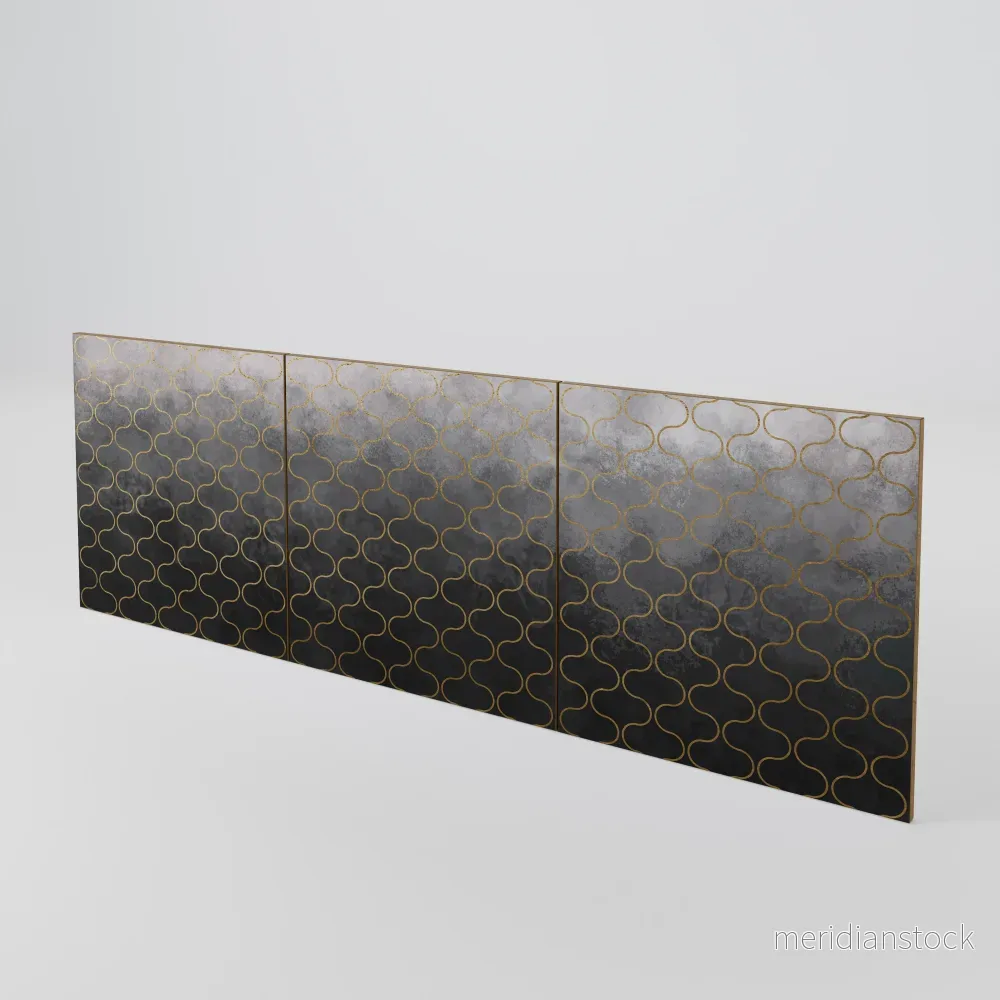 TESSELATED GRAYISH Luckset med 3 dörrar till sideboard TESSELATED GRAYISH Luckset med 3 dörrar till sideboard