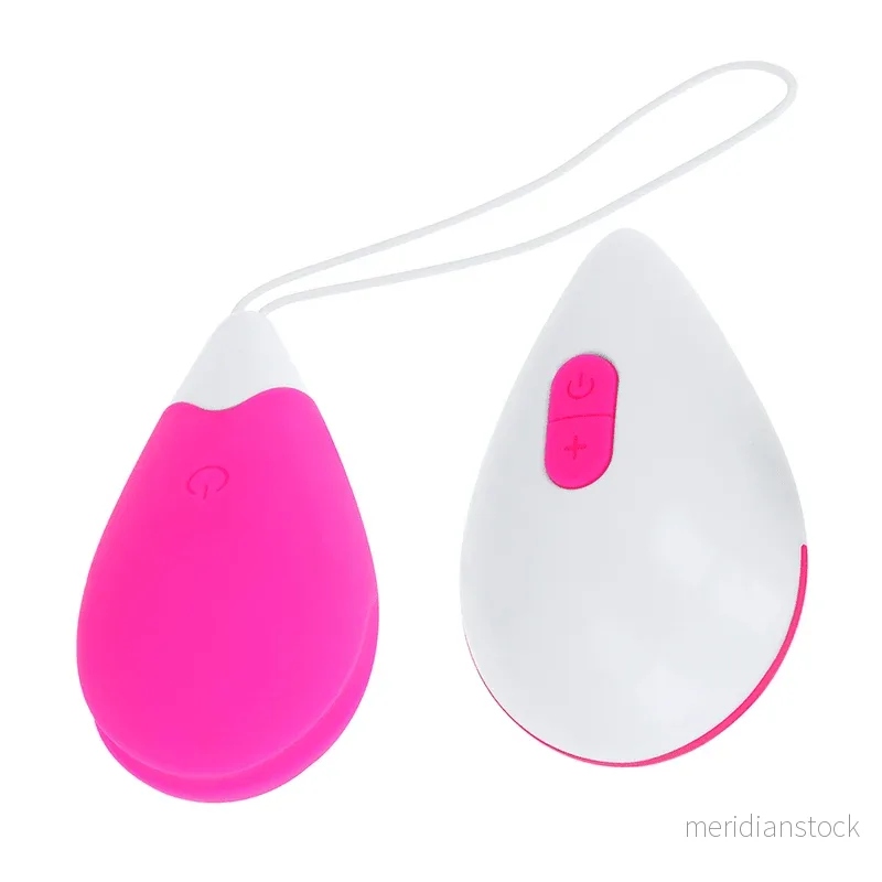 OHMAMA - TEXTURED VIBRATING EGG 10 MODES PINK AND WHITE - Bild 3