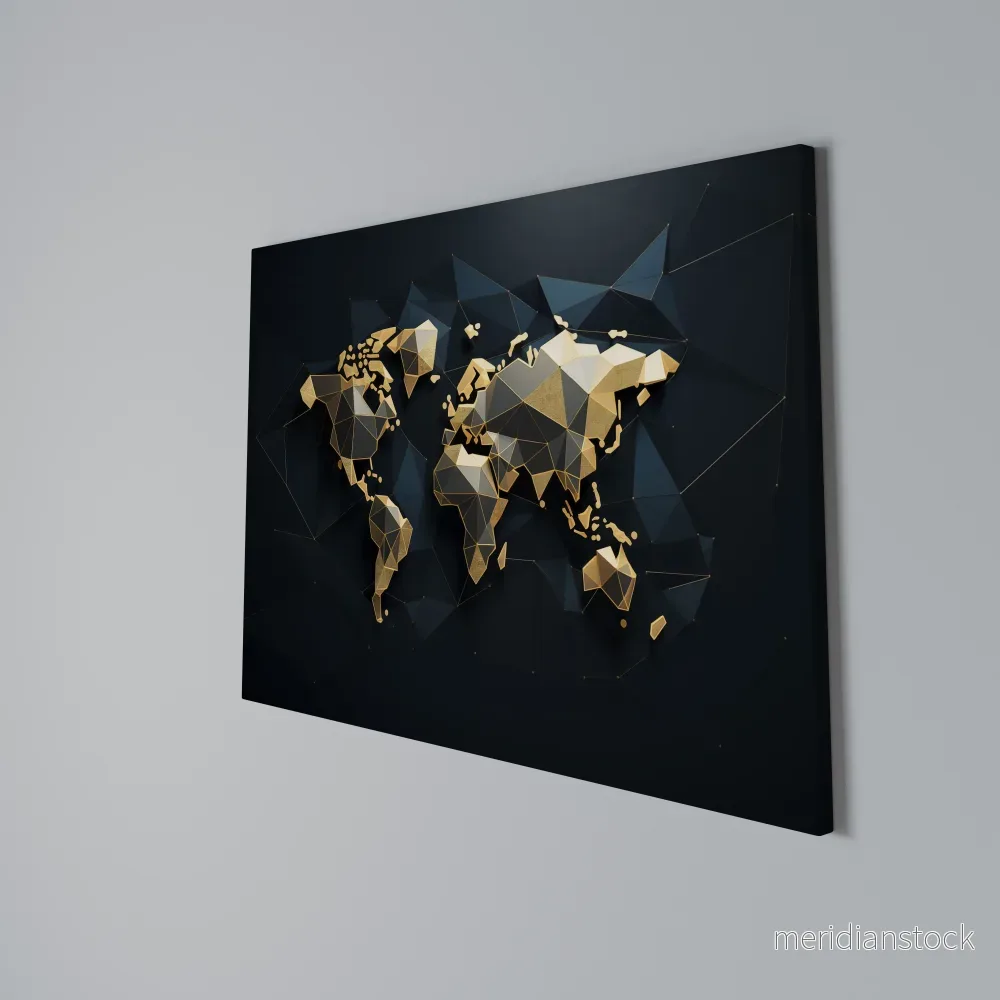 SHIMMERING WORLD SYMMETRY Horizontal Canvas Print - Bild 3