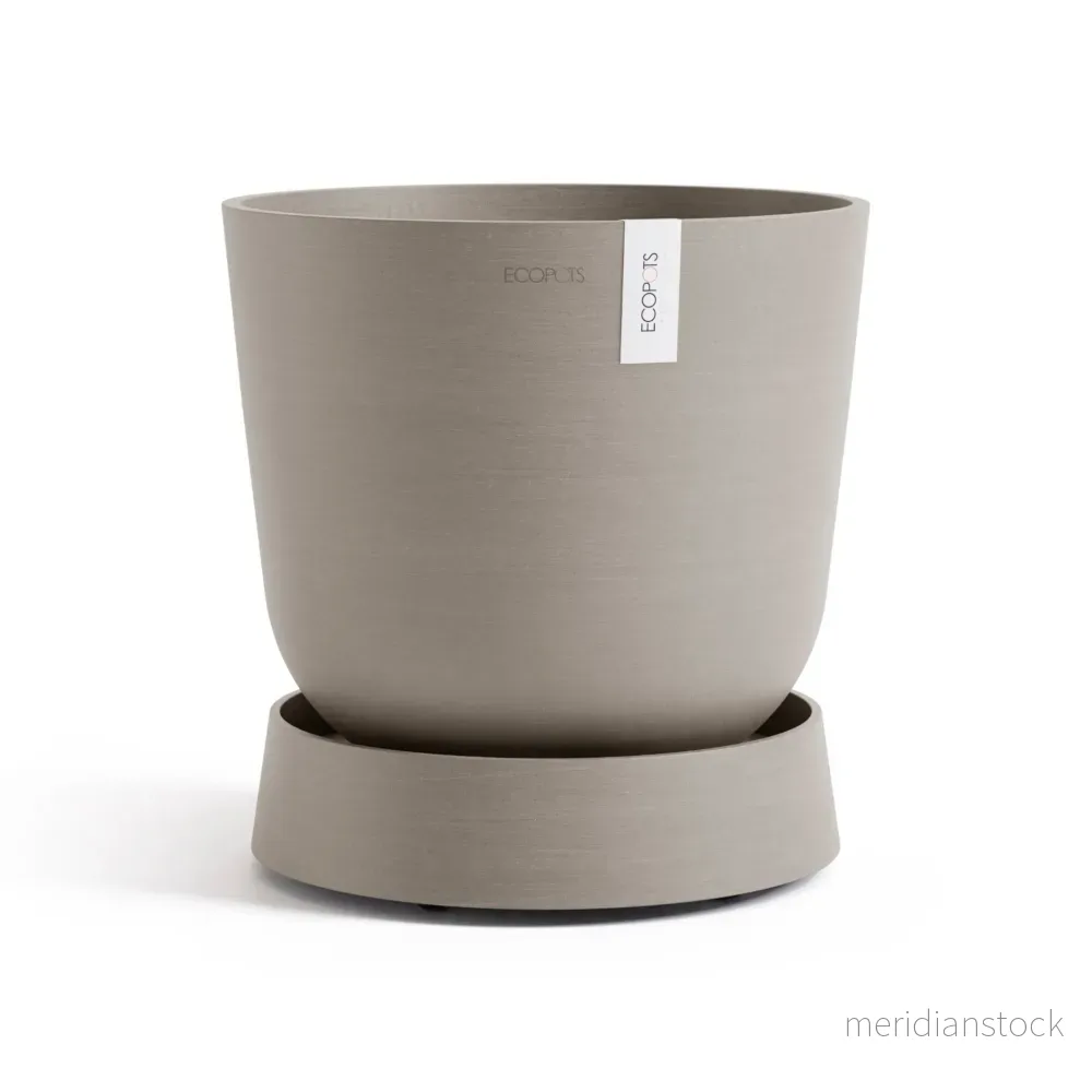 Krukfat Oslo med hjul 35cm taupe - Bild 3