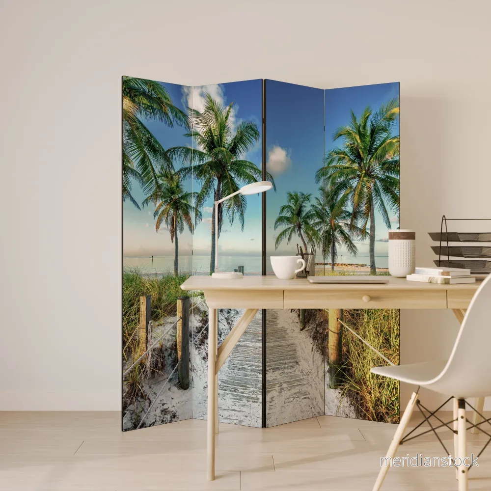 BREEZY COASTAL RETREAT Rumsavdelare 4 paneler - Bild 3