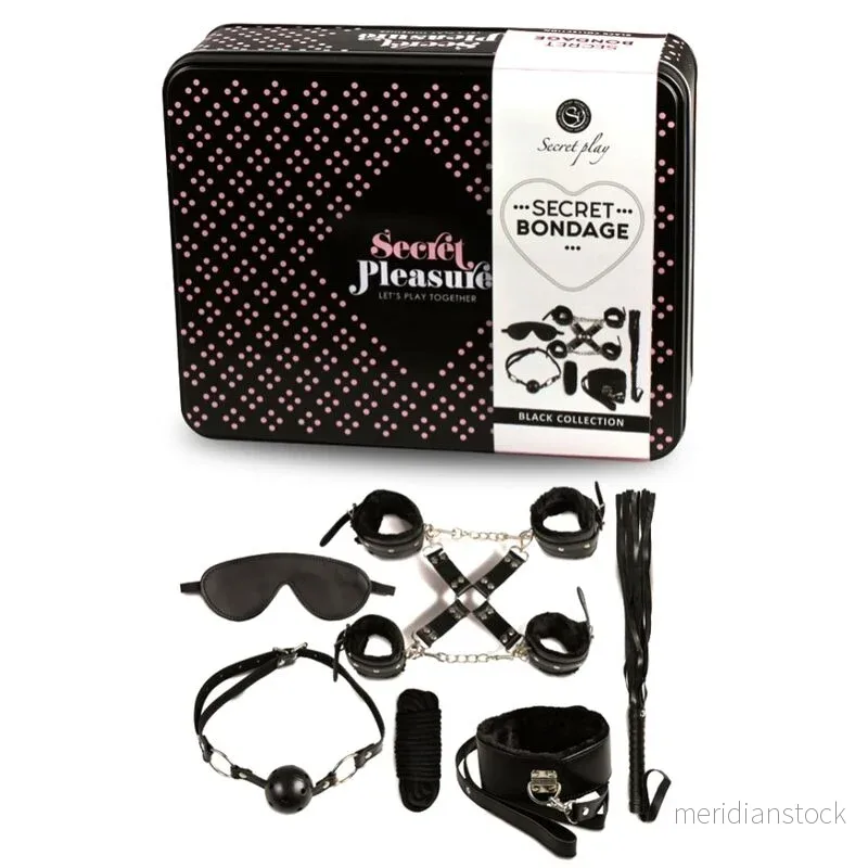 SECRETPLAY - BDSM SET 8 PCS BLACK - Bild 2