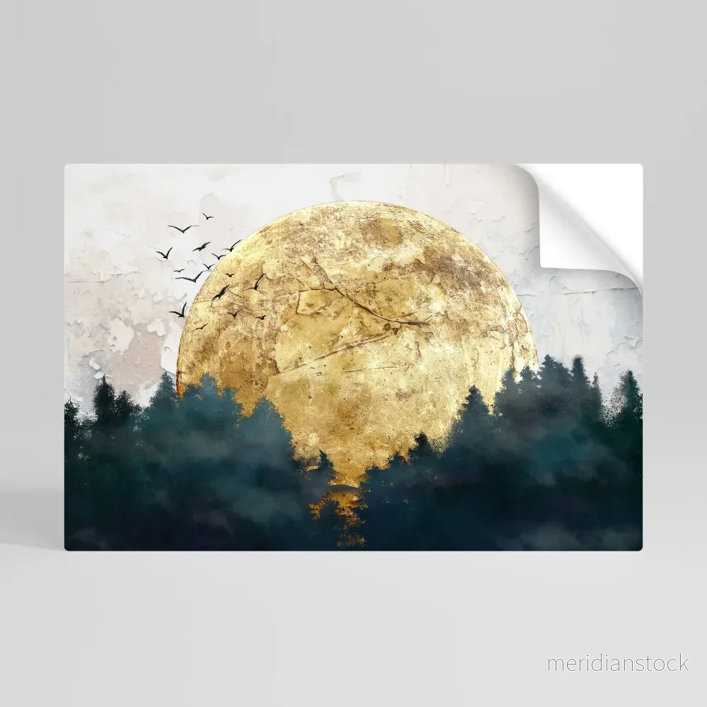 RISING MOON Självhäftande Horisontell Poster - Bild 2