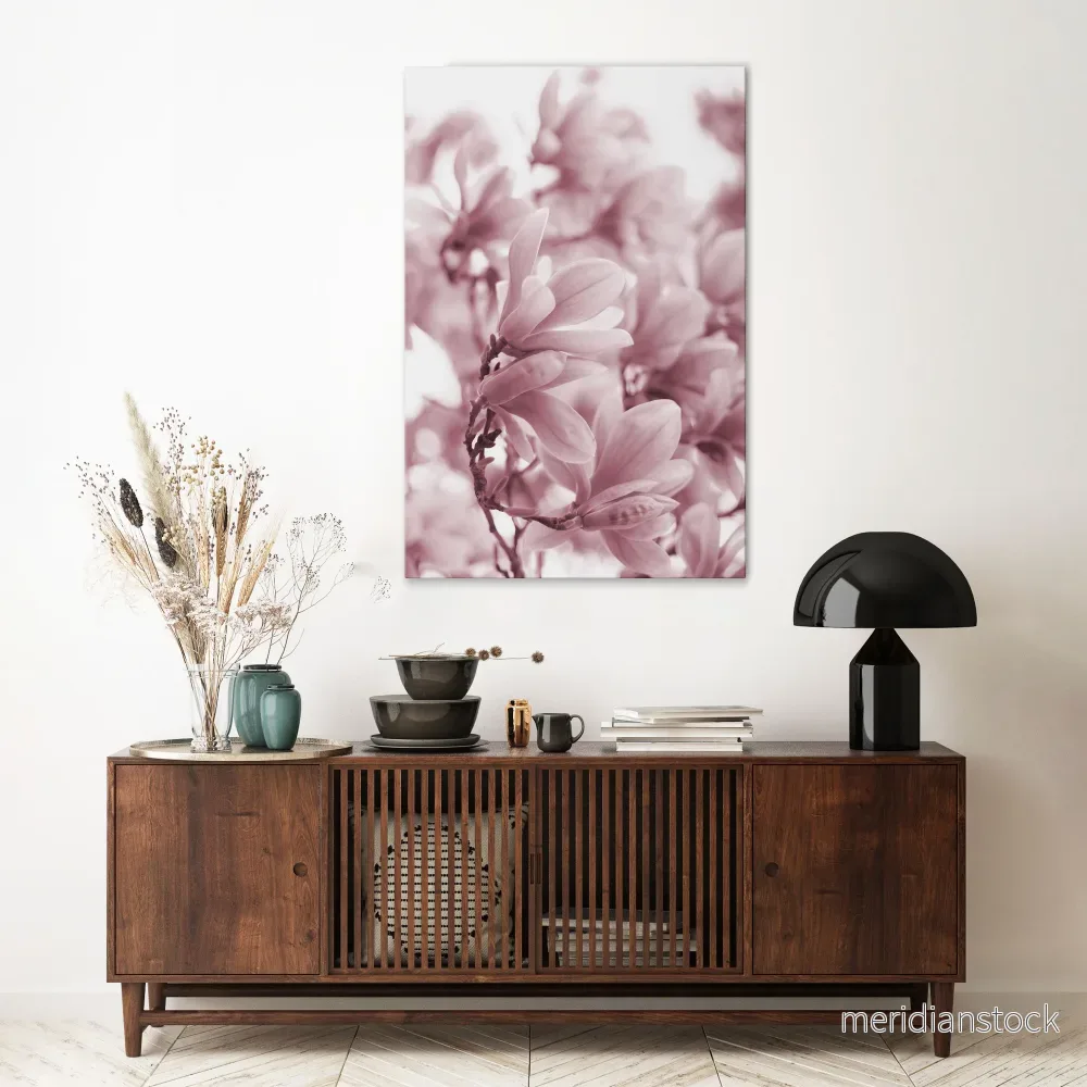 PINK BLOSSOM DREAM Vertical Canvas Print PINK BLOSSOM DREAM Vertical Canvas Print