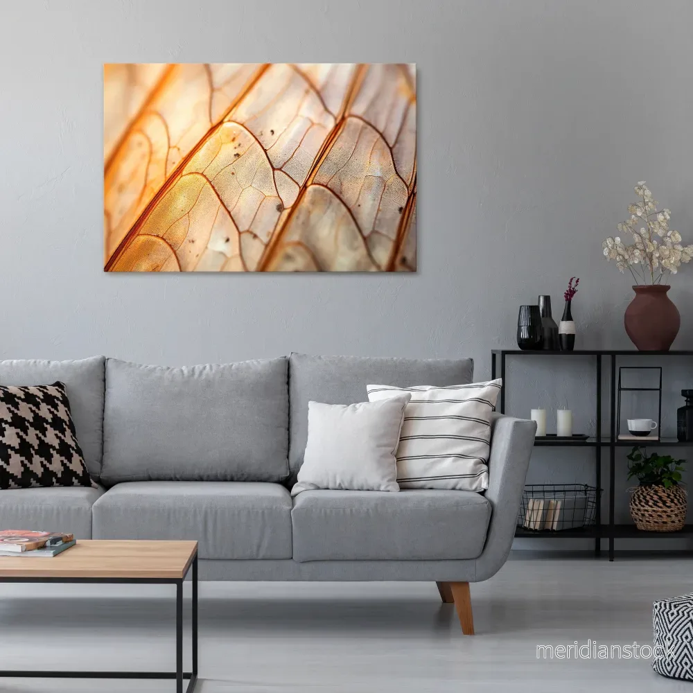 ELEGANT VEINING Horizontal Canvas Print - Bild 2