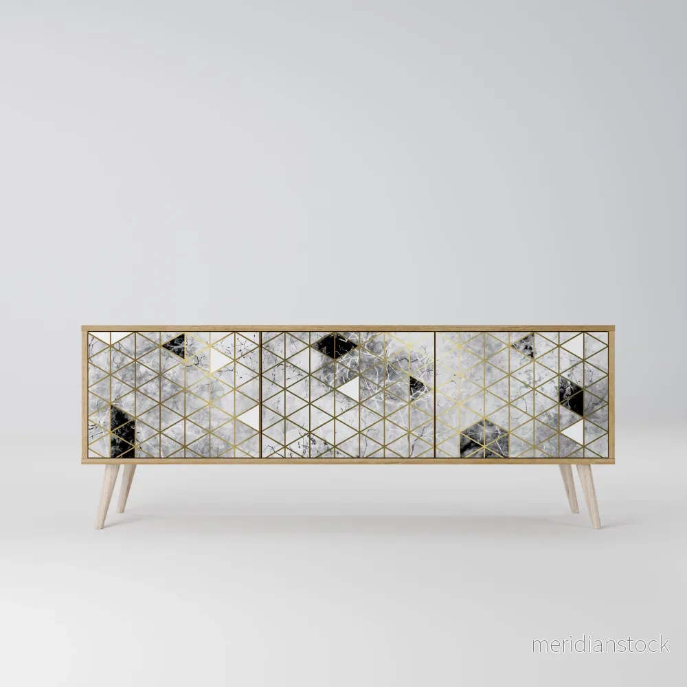 ASHEN ARIA TV-bänk med 3 dörrar - Bild 2