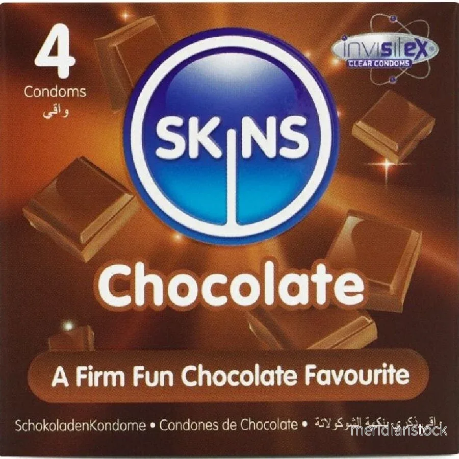 SKINS - CHOCOLATE PREMIUM CONDOMS PACK 4