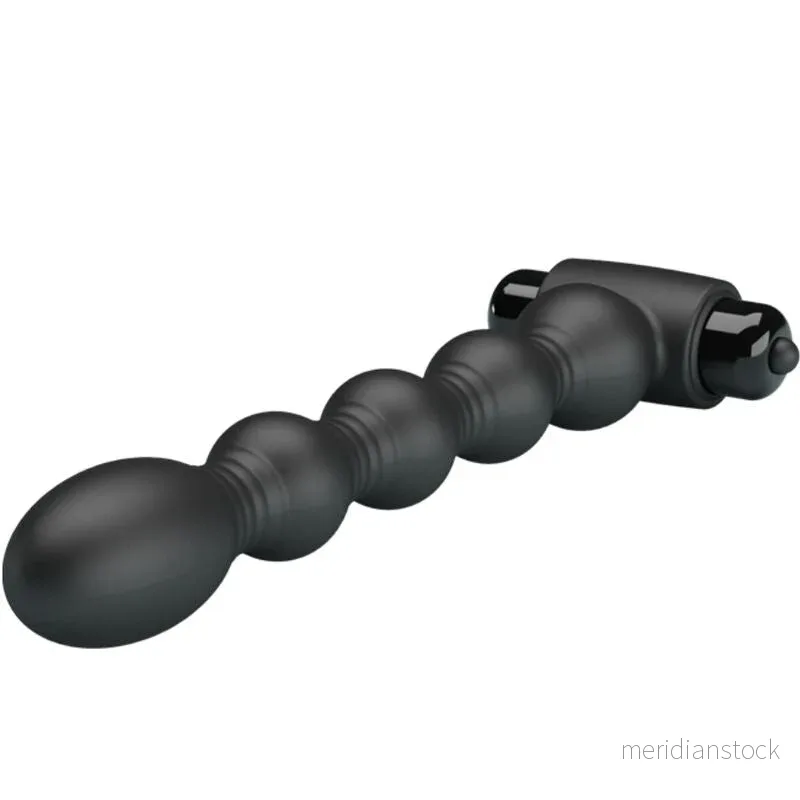 PRETTY LOVE - LYNN SILICONE ANAL PLUG 10 VIBRATIONS BLACK - Bild 2